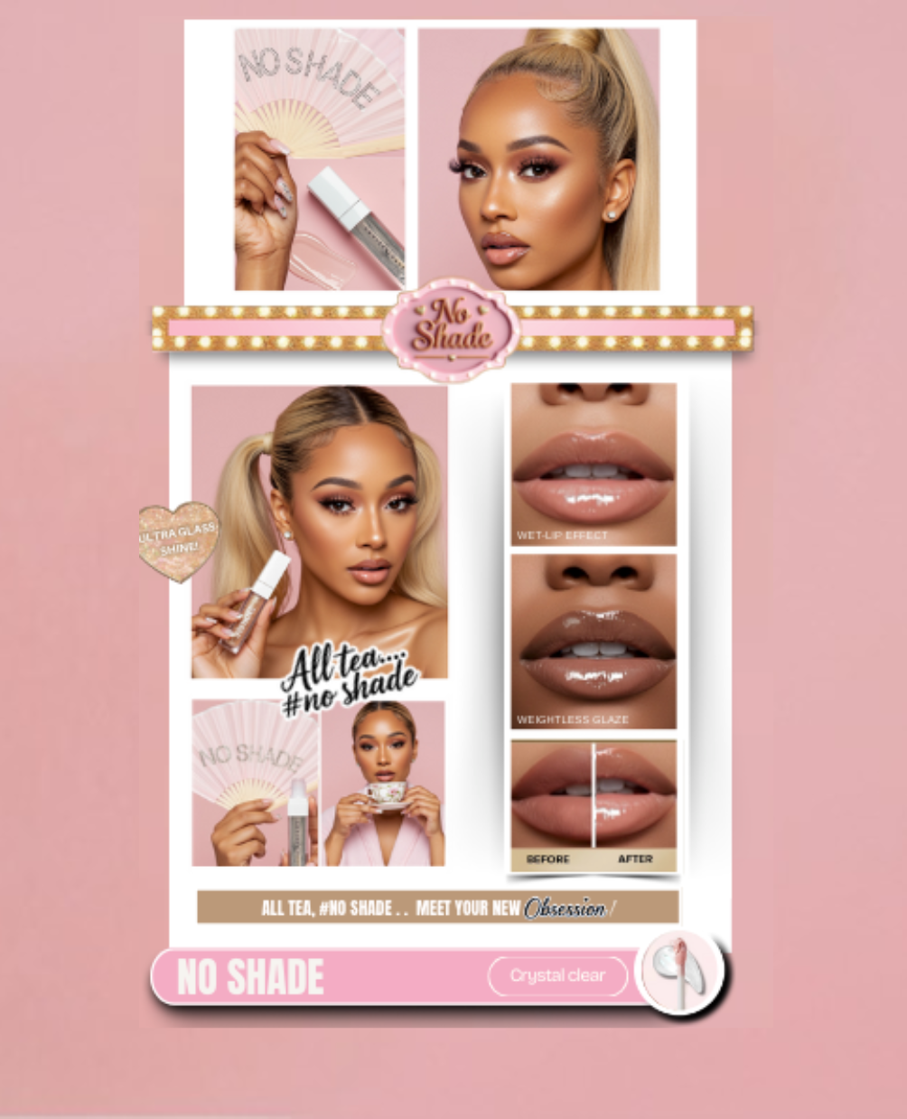 No Shade Clear Shine Lip Gloss