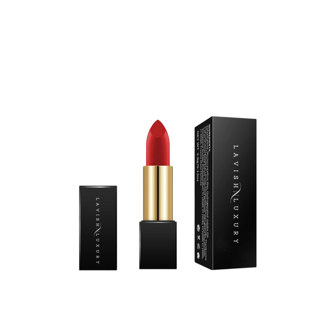 Left on Red Matte Lipstick