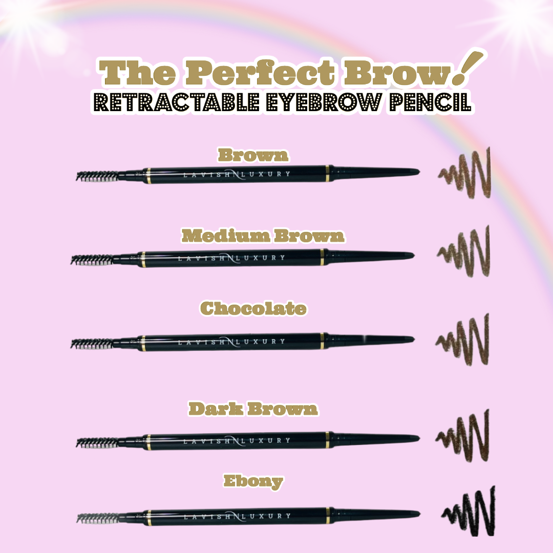 Chocolate - Ultra-Fine Waterproof Retractable Eyebrow Pencil